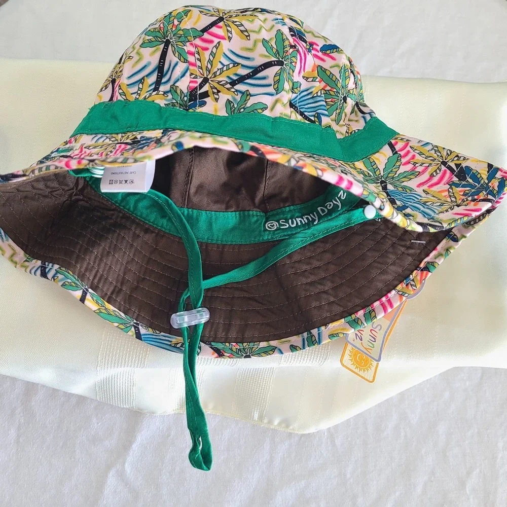 Sunny Days Sun Hat NEW Reversible Bucket Cap Toddler Summer kids Sunhat‎